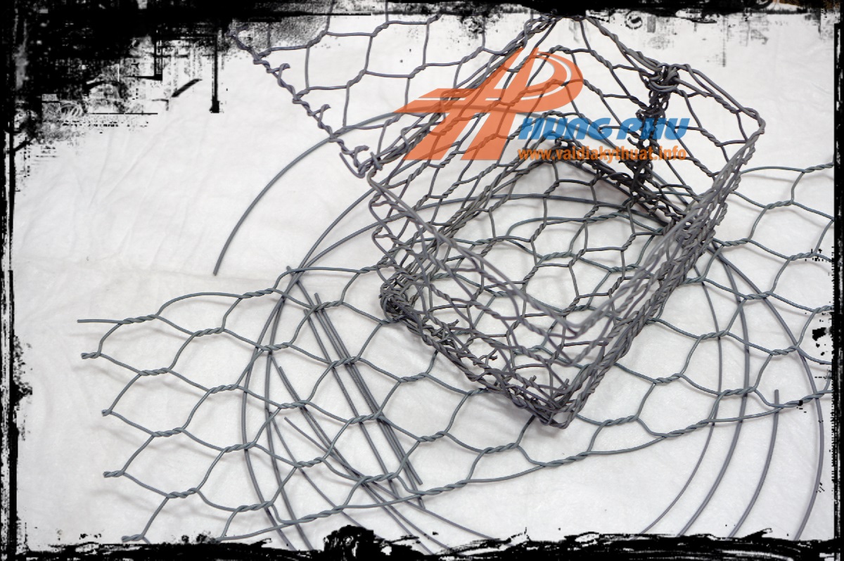 Rọ đá mạ kẽm bọc nhựa PVC