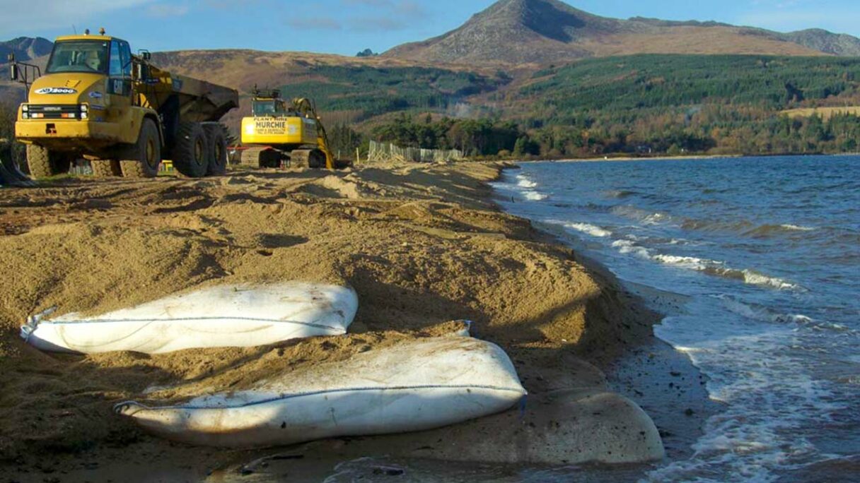 Thi công túi địa kỹ thuật