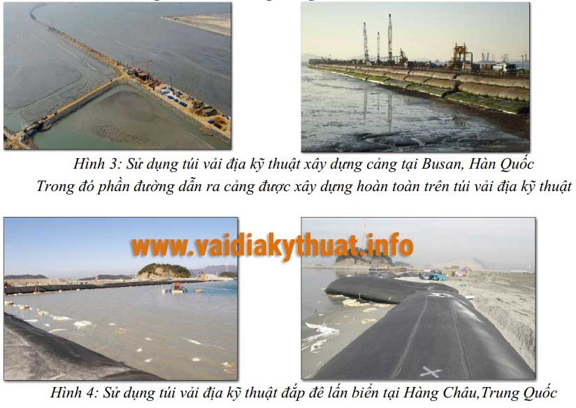 Thi công túi vải địa kỹ thuật