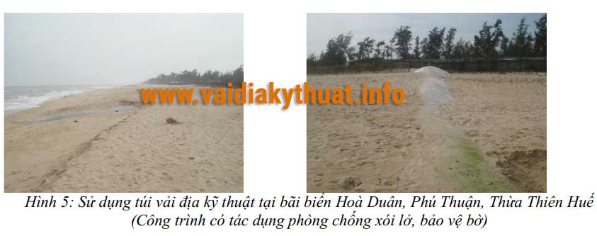 Thi công túi vải địa kỹ thuật