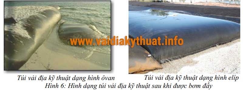 Thi công túi địa kỹ thuật