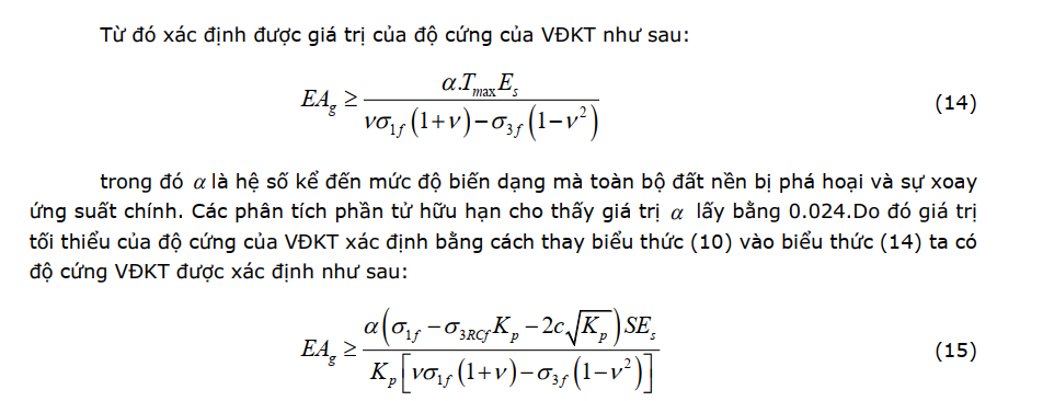 Độ cứng vải địa kỹ thuật cường độ cao ảnh hưởng đến hệ số an toàn ổn định nền đường đắp cao tốc
