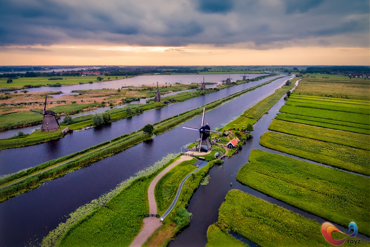 Hệ thống bơm nước Kinderdijk Hà Lan 
