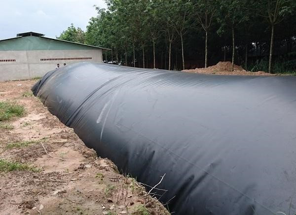 Thi công hầm biogas bằng màng HDPE giá rẻ