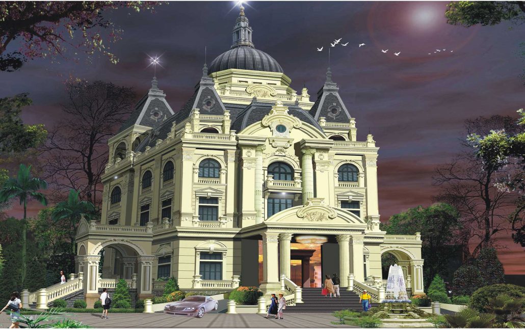 Khám phá kiến trúc biệt thự Pháp sang trọng và đẳng cấp