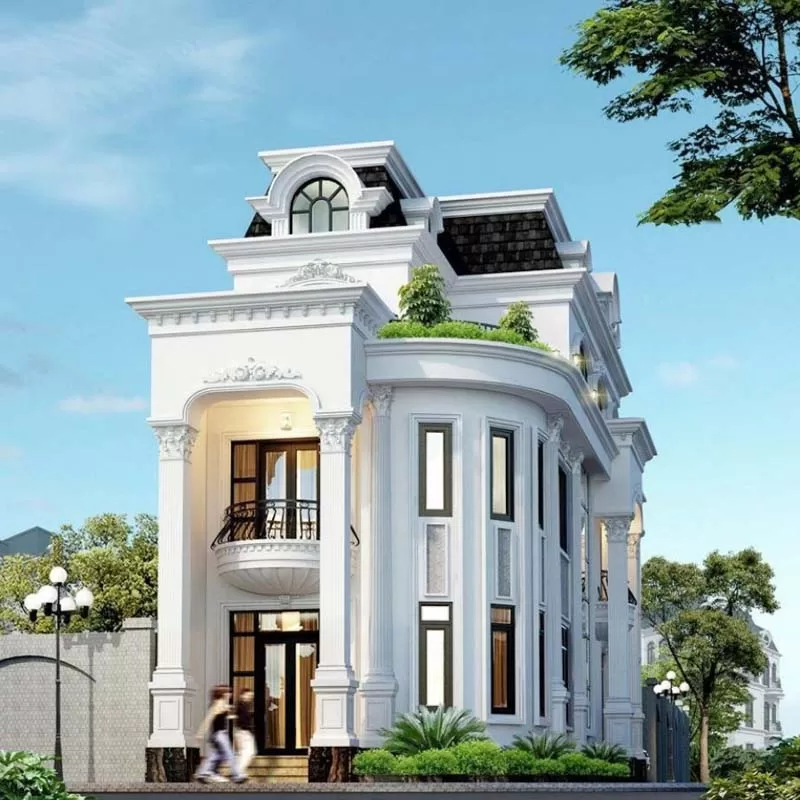 Nhà Lô Góc Tân Cổ Điển - Thiết Kế Kiến Trúc Độc Đáo Cho Ngôi Nhà Việt 1 Nhà Lô Góc Tân Cổ Điển - Thiết Kế Kiến Trúc Độc Đáo Cho Ngôi Nhà Việt