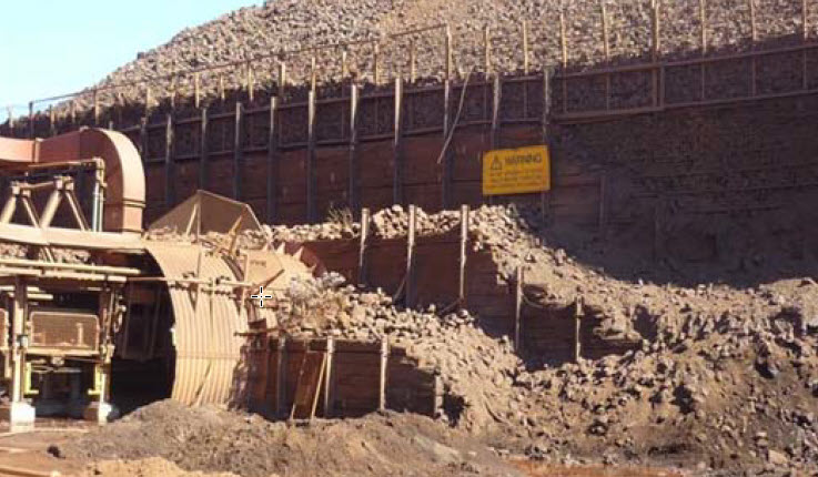 Dự Án Tường Chắn Tại Khoang Chứa Quặng Sắt Paraburdoo