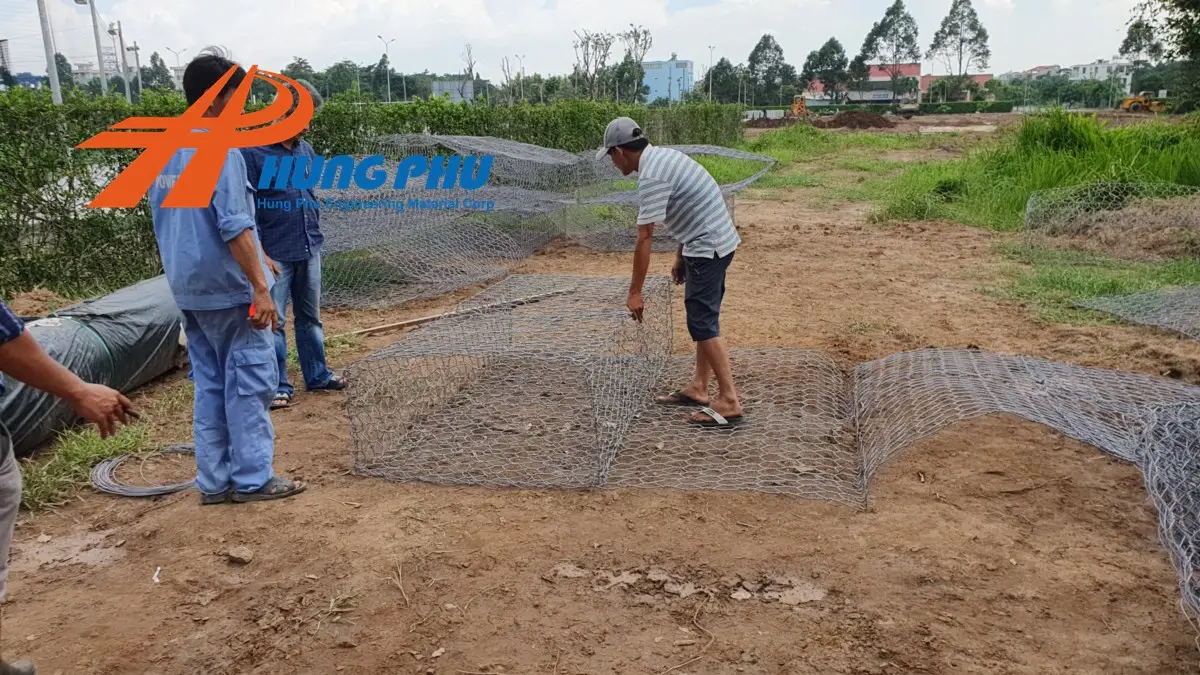 Báo giá rọ đá 2x1x05 cho giải pháp xây dựng tường chắn bằng rọ đá