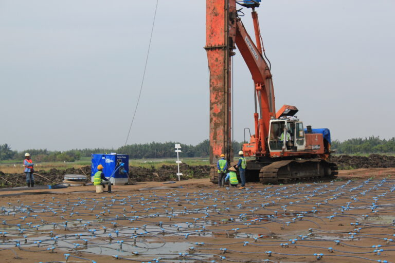 Thi công cắm bấc thấm - và các yêu cầu kỹ thuật trong thi công