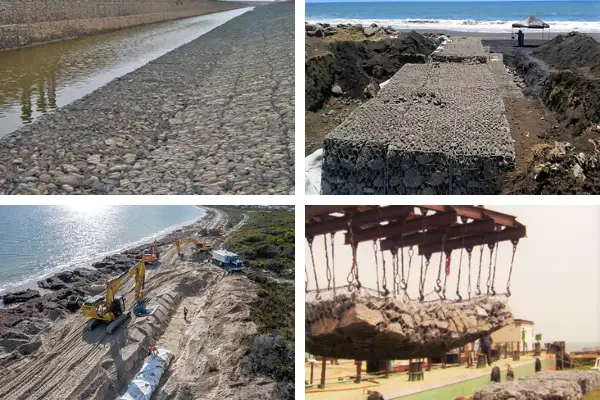 Biện pháp thi công thả rọ đá dưới nước