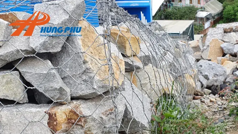 Rọ đá dây đan mạ kẽm