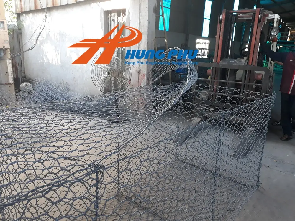 Yêu cầu về lưới lục giác xoắn kép trong công trình chỉnh trị, chống xói và kè bờ