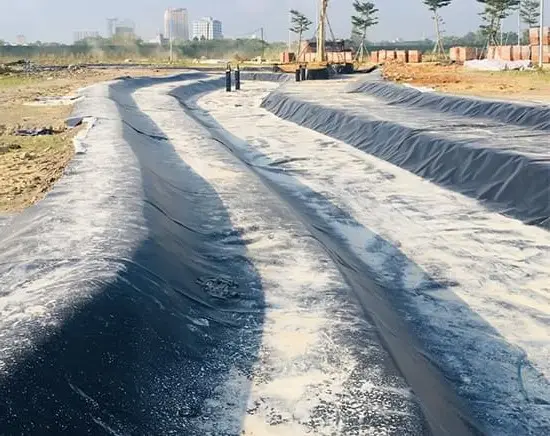 Màng chống thấm HDPE trong kênh thủy lợi