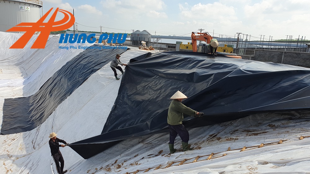 Thi công hầm Biogas HDPE