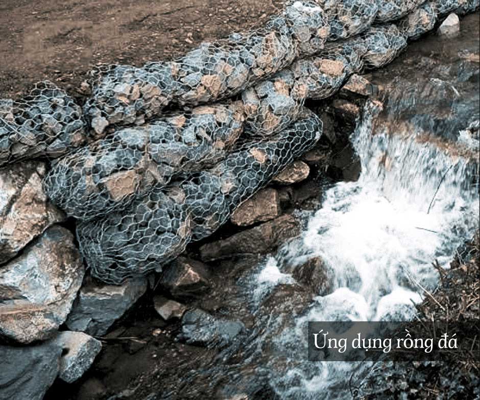 Rọ đá dây đan bọc nhựa PVC